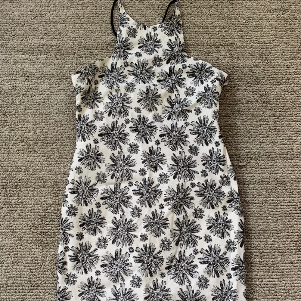 Lucca black floral dress size small NWOT
